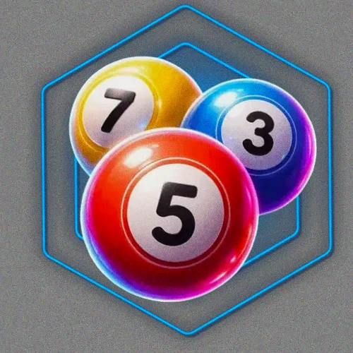 Numbered bingo balls