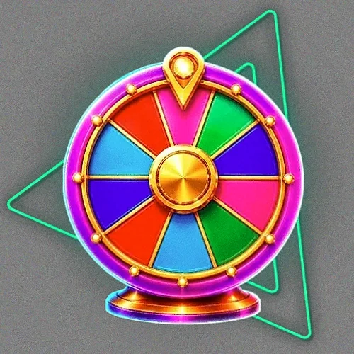 Colourful prize wheel