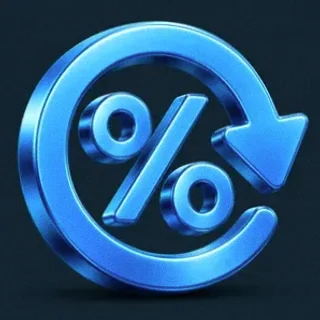 Gold percent symbol — A Big Candy